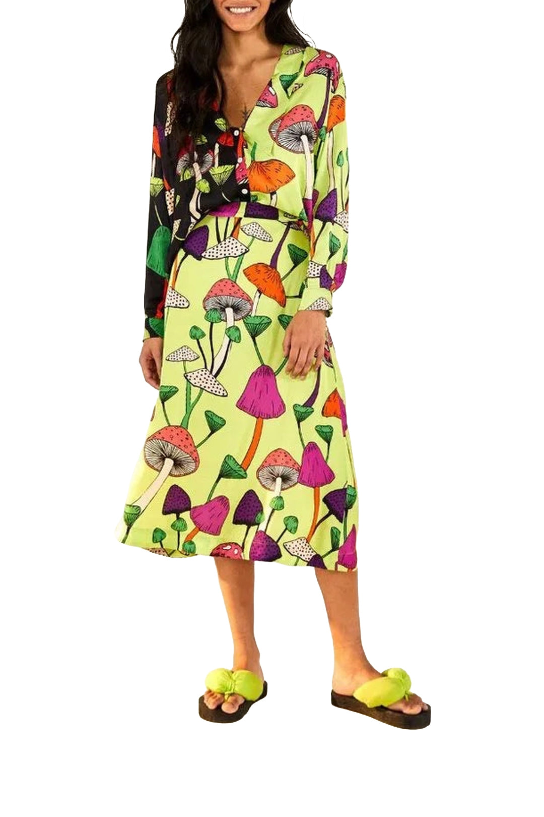 Chemise Mushrooms - Vert