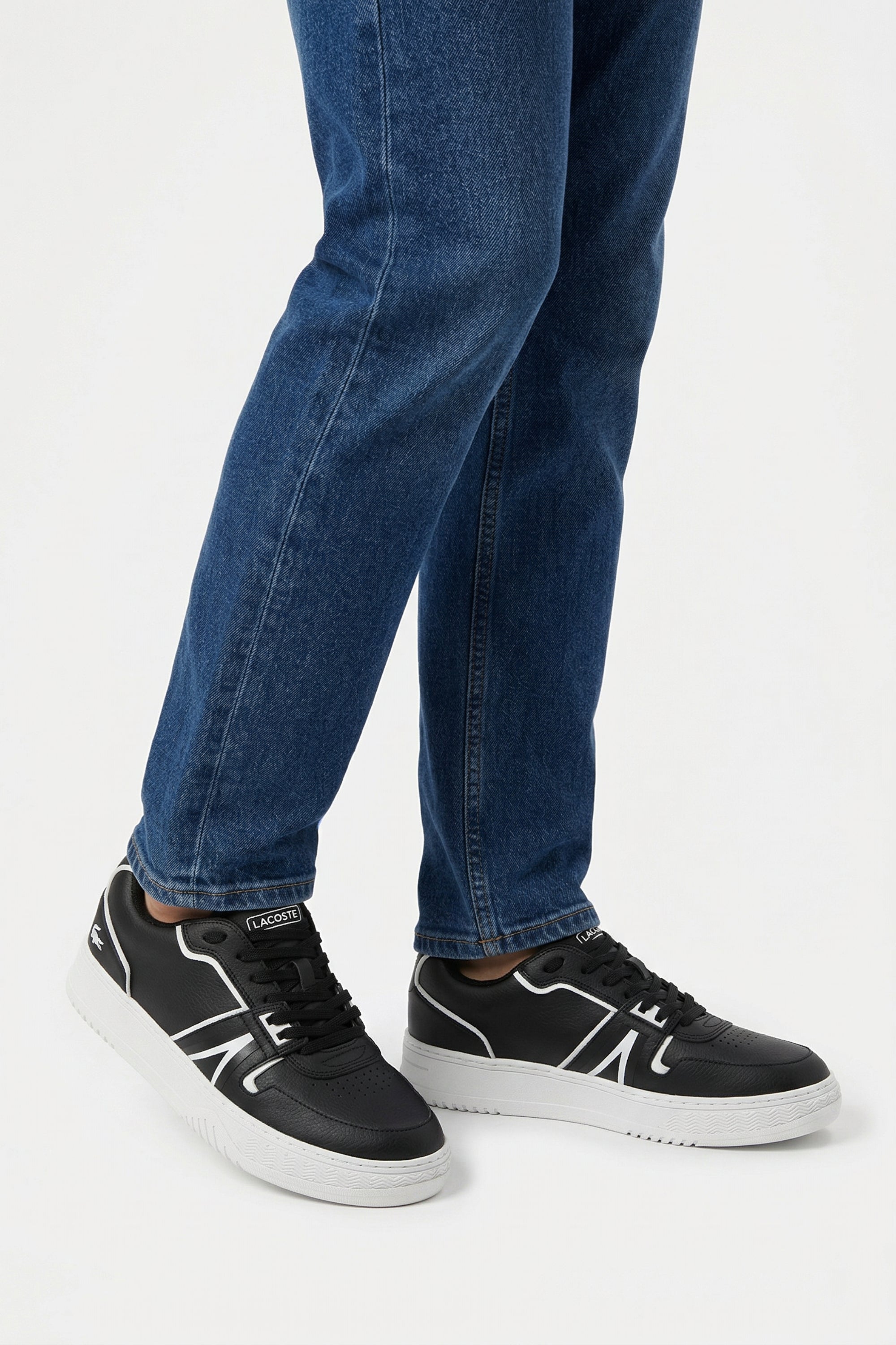 Sneakers L001 en cuir - Black & White