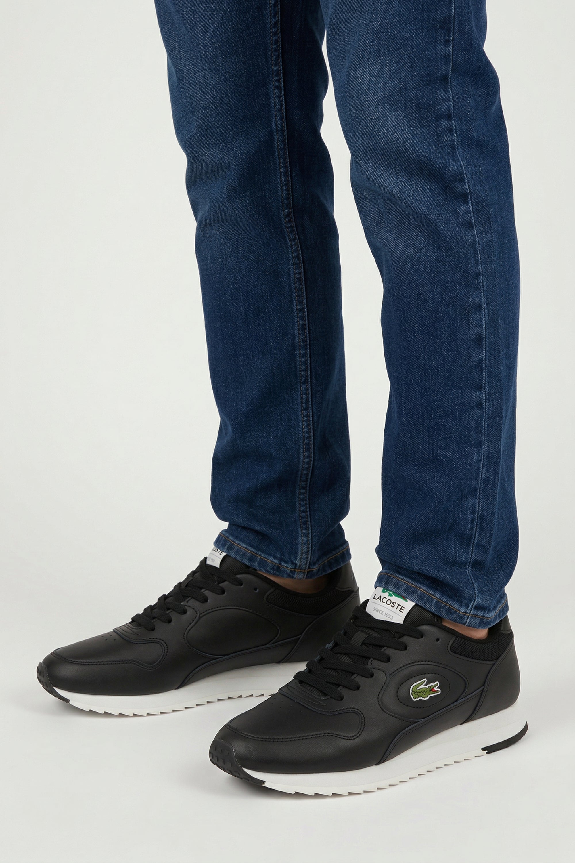 Sneakers Linetrack en cuir - Black & Off White