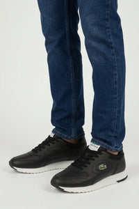Sneakers Linetrack en cuir - Black & Off White