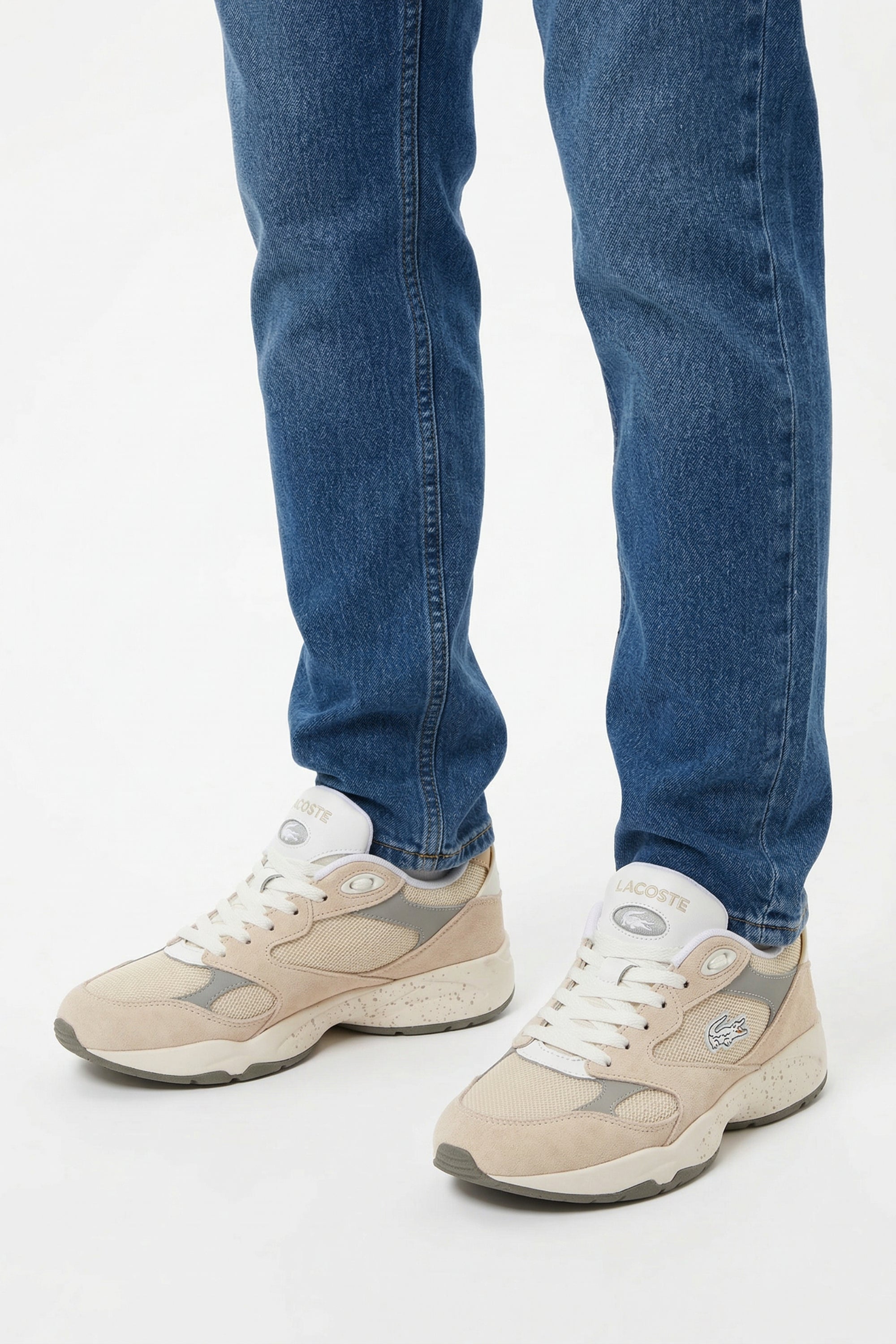 Sneakers Storm 96 Vintage en daim - Off White & Grey