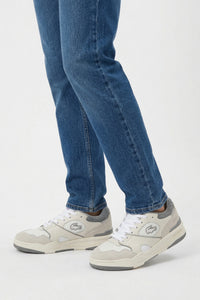 Sneakers Lineshot en cuir - White & Grey