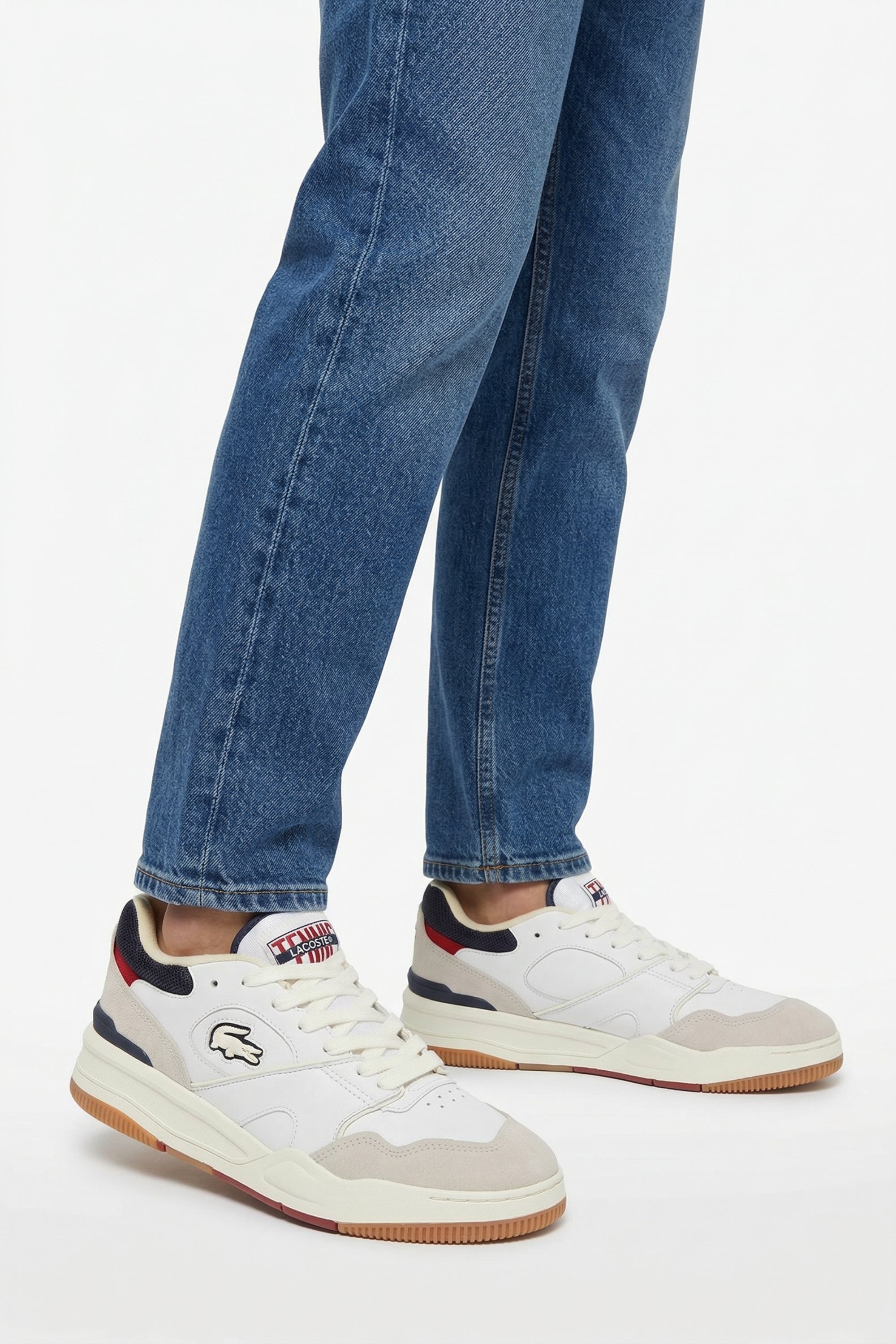 Sneakers Lineshot en cuir - Off White & Gum