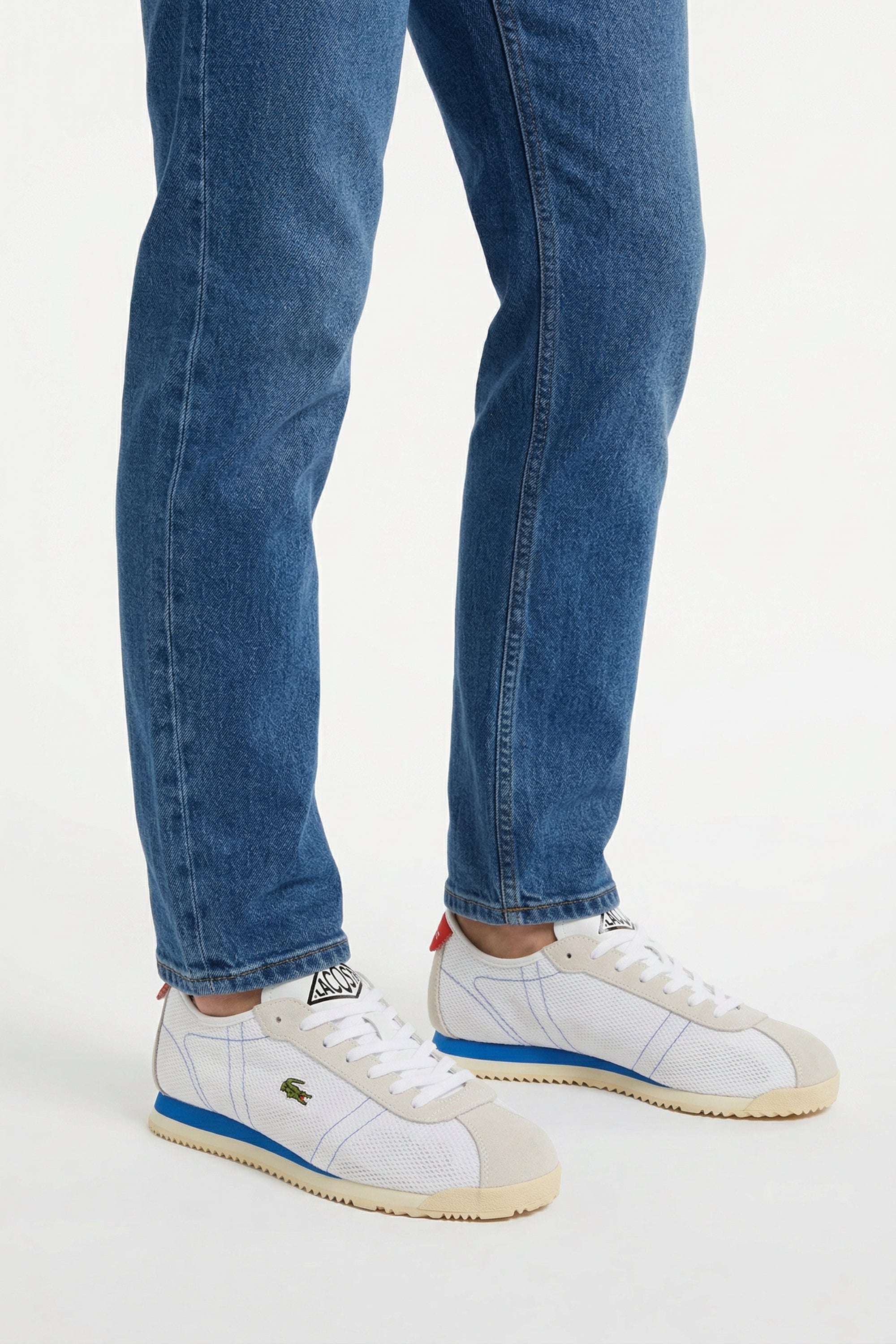 Sneakers Club-Low en tissu - White & Red & Blue