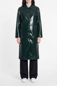 Trench coat boutonné en vinyle - Sinople