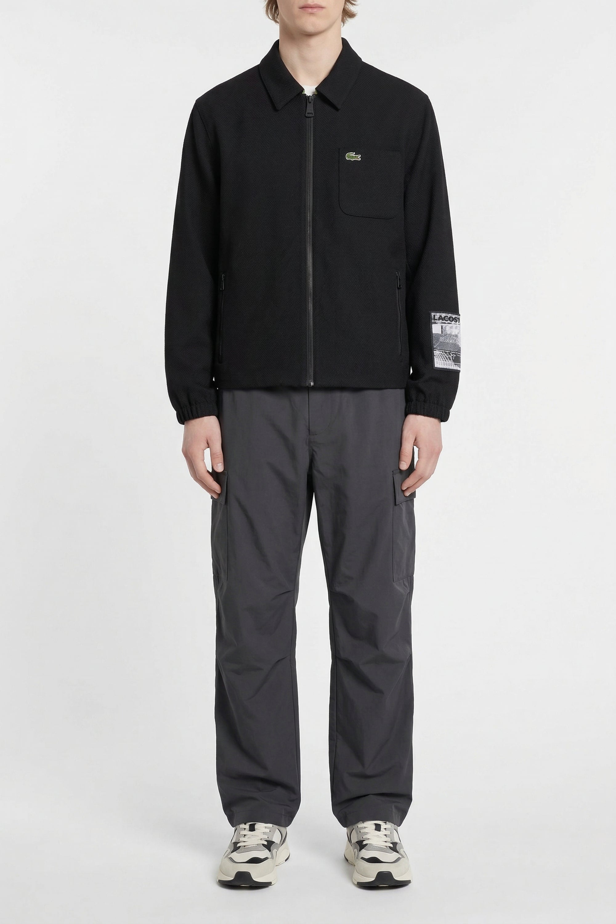 Veste zippée à poche - Noir