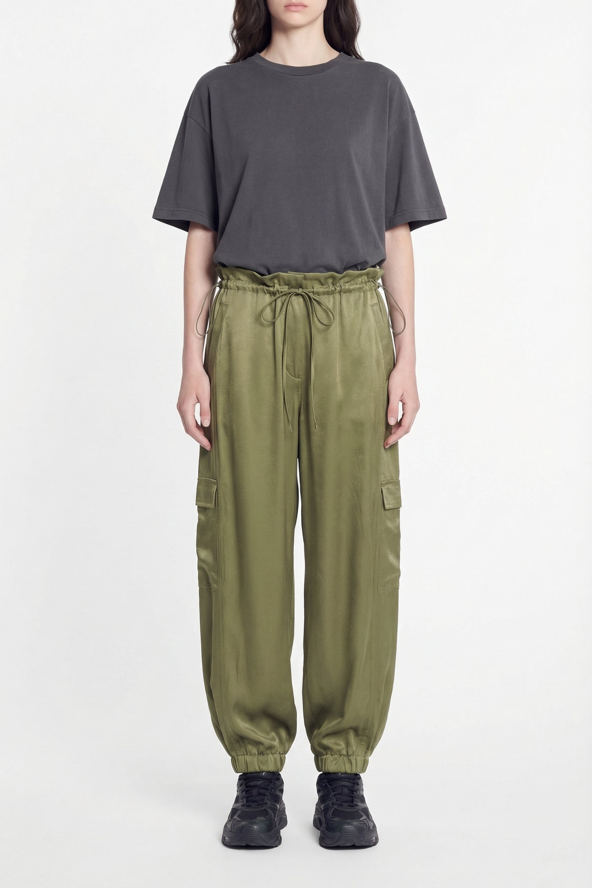 Pantalon cargo oversize - Kaki