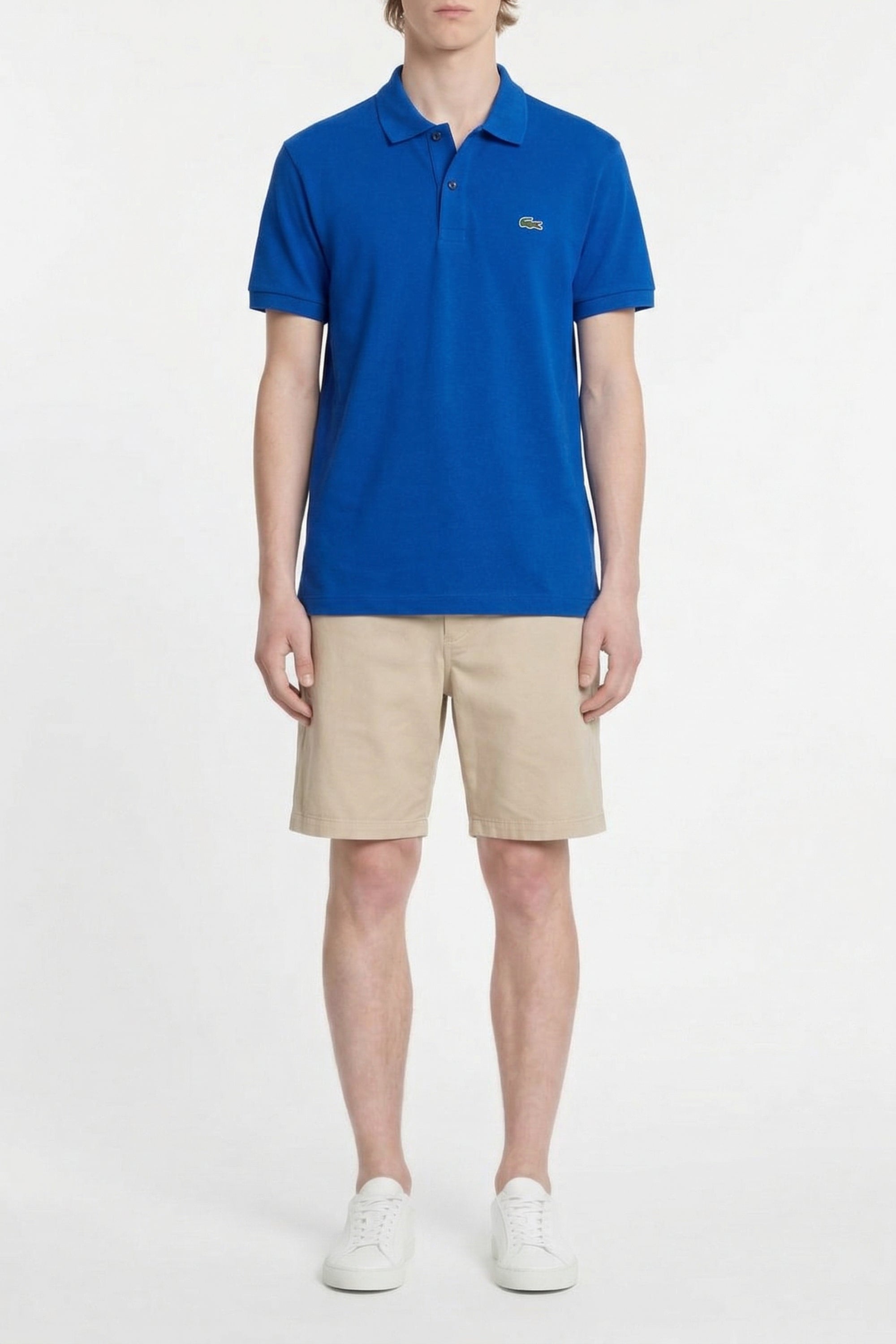 L.12.12 polo shirt in small pique - Cosmique