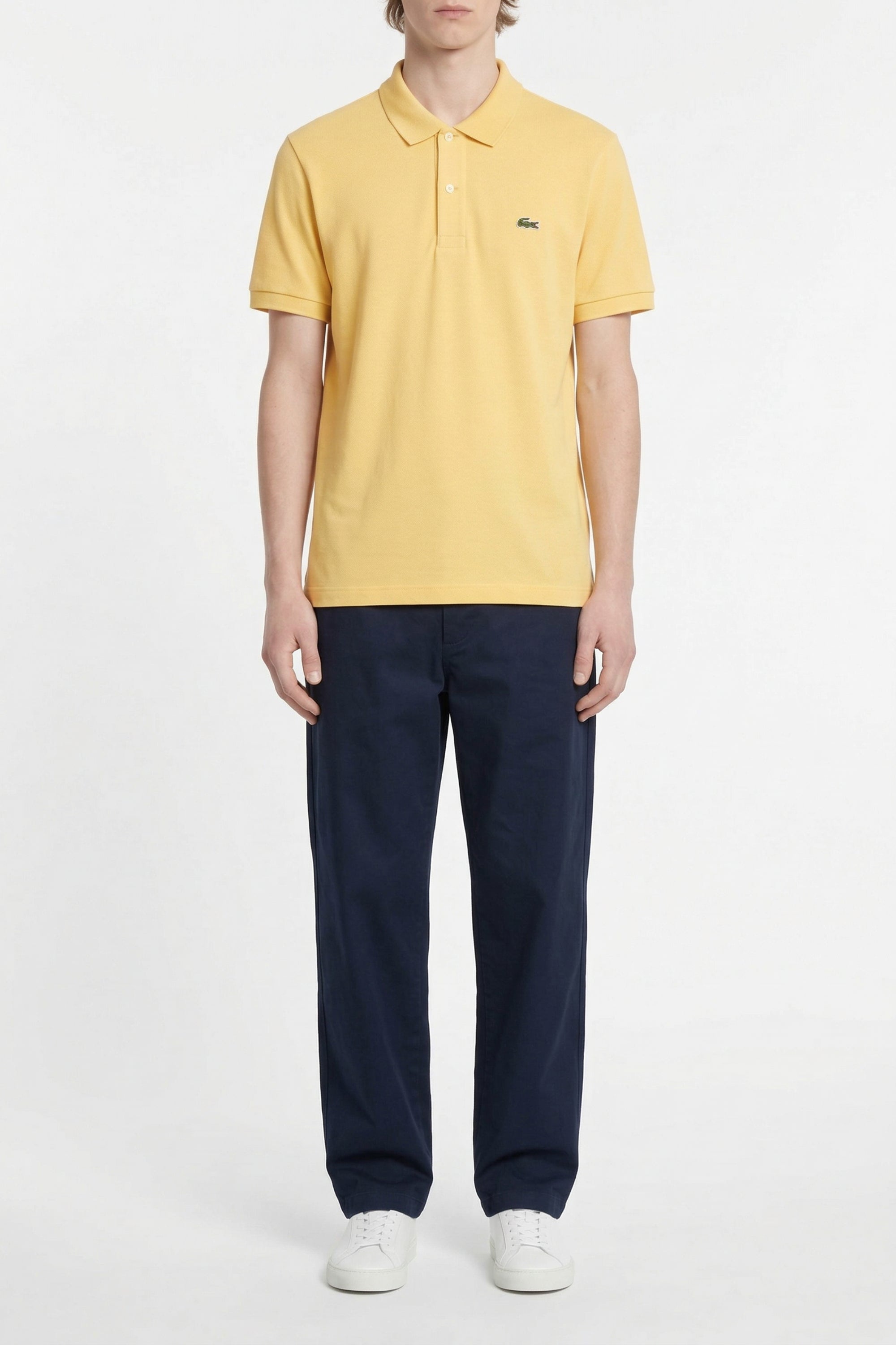 Polo L.12.12 ajusté en petit piqué - Cornsilk