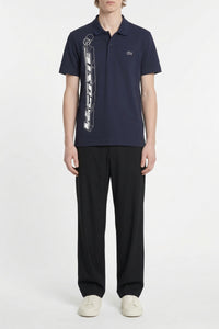 Movement Signature 3D straight cut polo shirt - Midnight blue