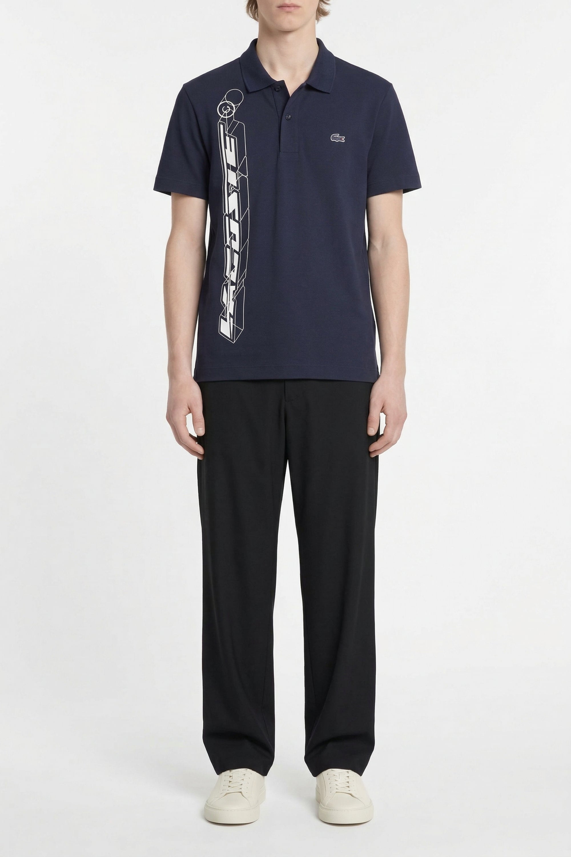Movement Signature 3D straight cut polo shirt - Midnight blue