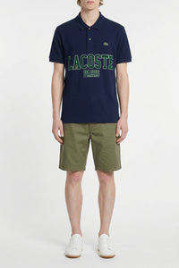 L.12.12 polo shirt in small pique - Navy