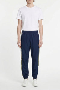 Elastic waist sweatpants - Navy & Khaki
