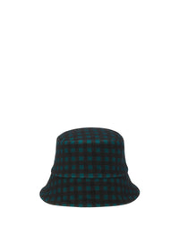 Gingham print bucket hat - Noir & dragon