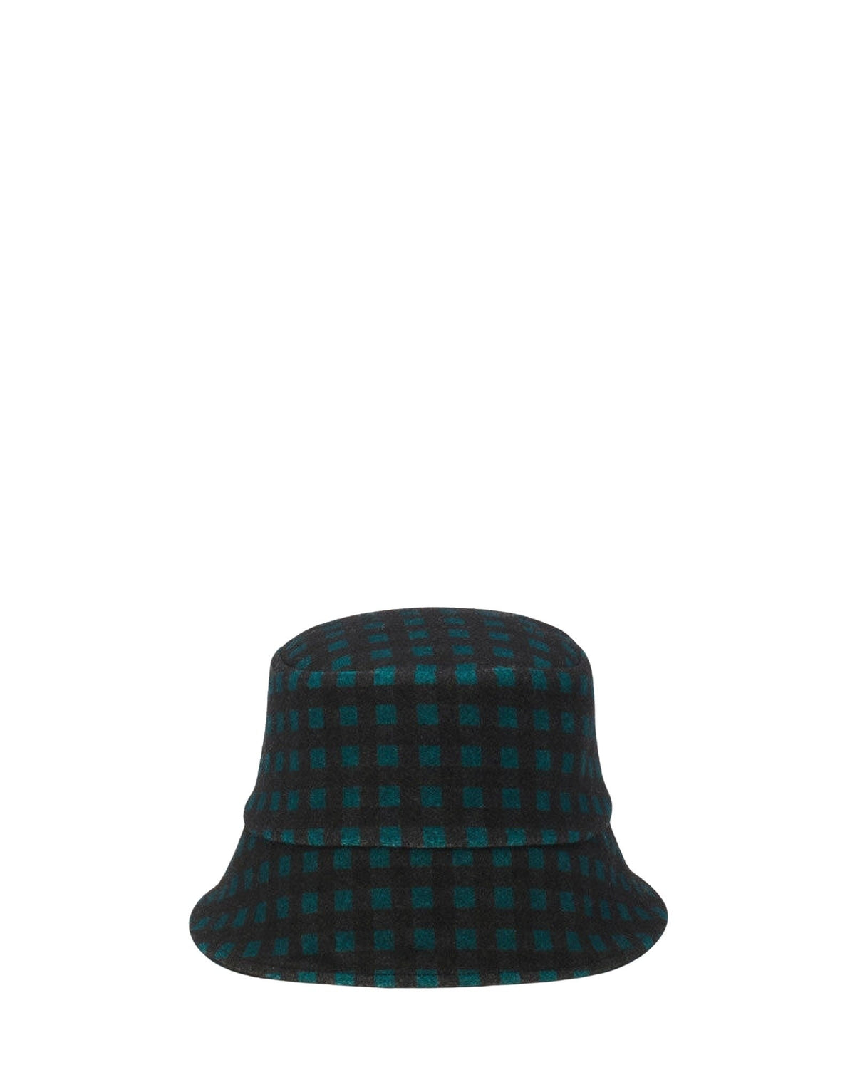 Gingham print bucket hat - Noir & dragon