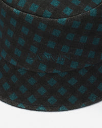 Gingham print bucket hat - Noir & dragon