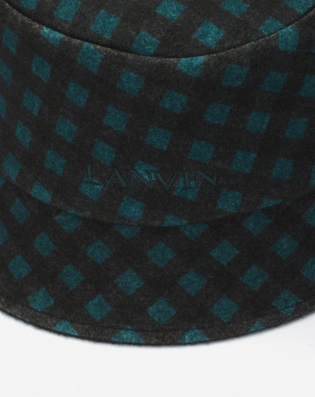 Gingham print bucket hat - Noir & dragon