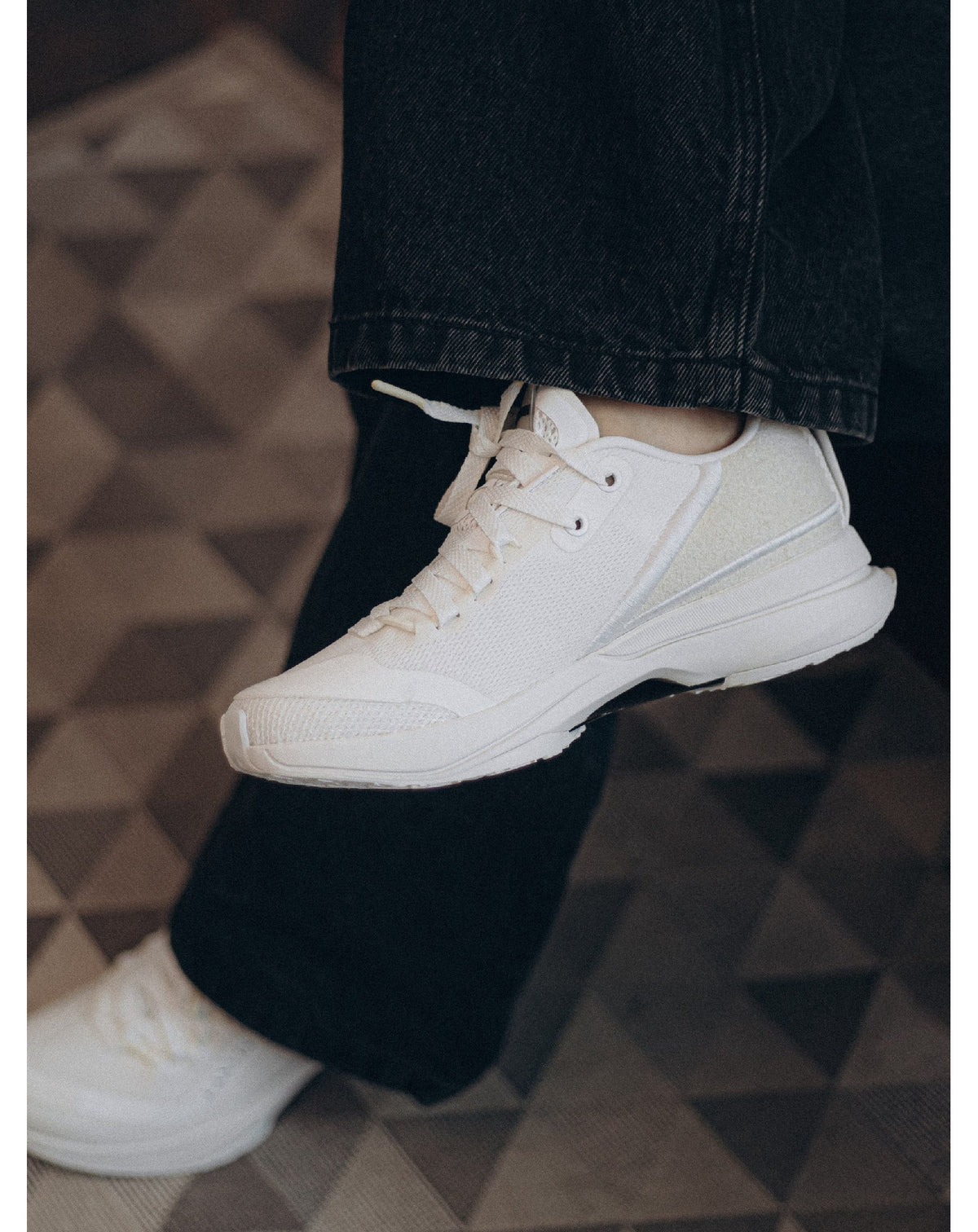Lanvin fabric runner trainers - White & White