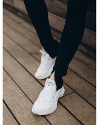 Lanvin fabric runner trainers - White & White