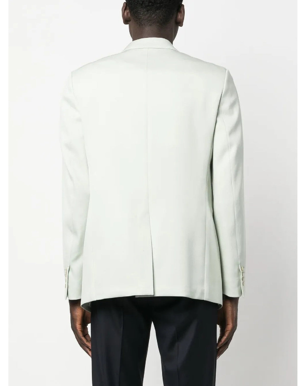 Blazer à simple boutonnage en laine - Mastic