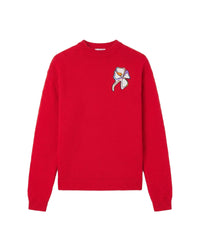 Pull col rond patch clover snake - Flamme