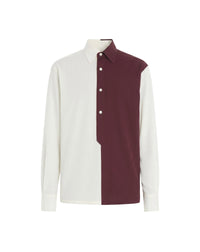 Chemise vareuse bicolore - Cinobre fonce