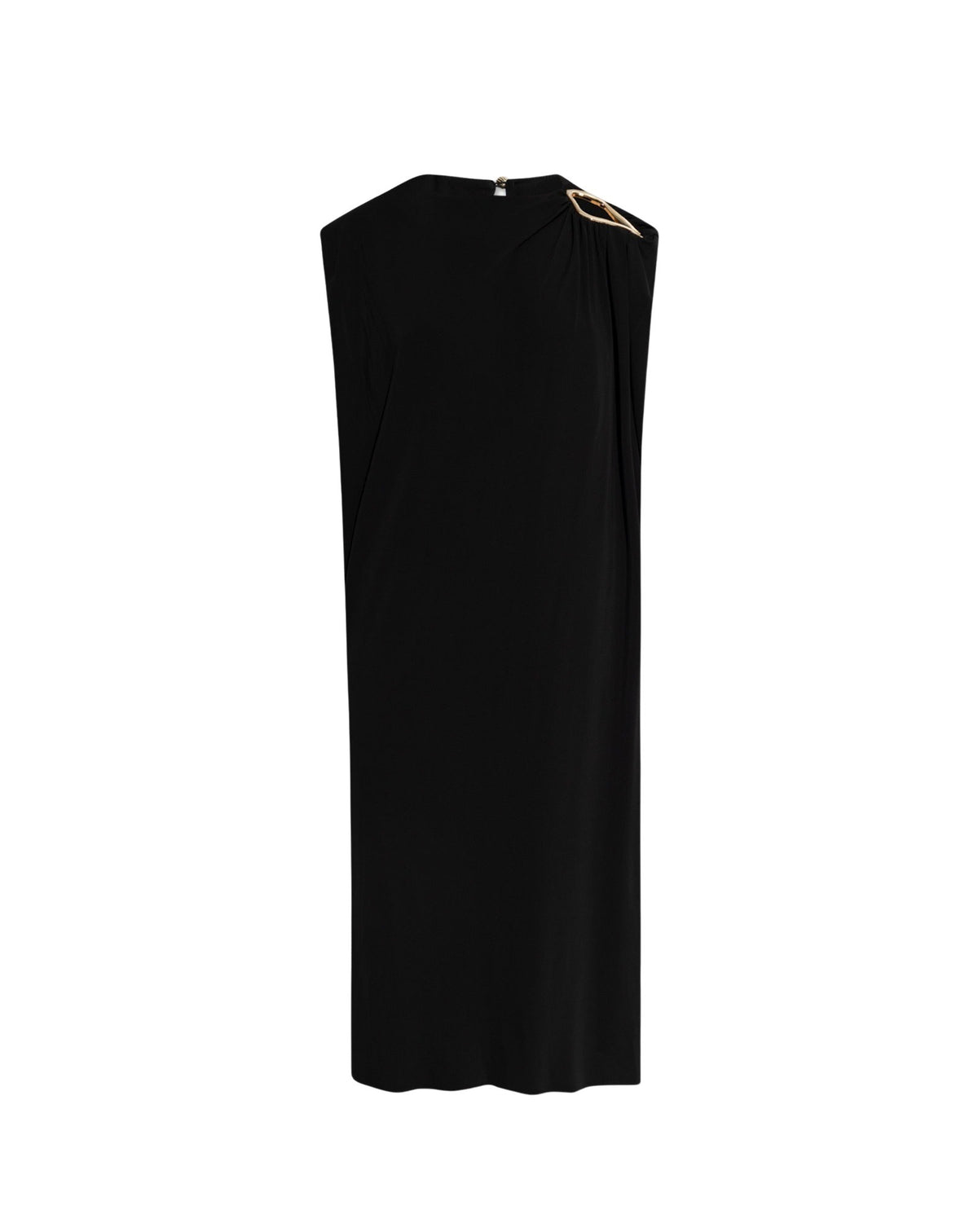 Robe broderie anglaise en tissu - Noir