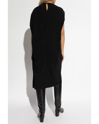 Robe broderie anglaise en tissu - Noir