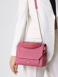 Sac rabat M Ninon en cuir grainé - Cerise & Citrouille