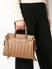 Sac Rodéo carryall à zip en cuir lisse - Émeraude