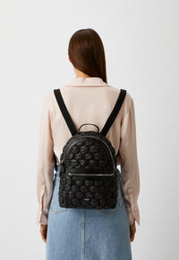 Sac à dos zippé Ninon S en toile - Crème