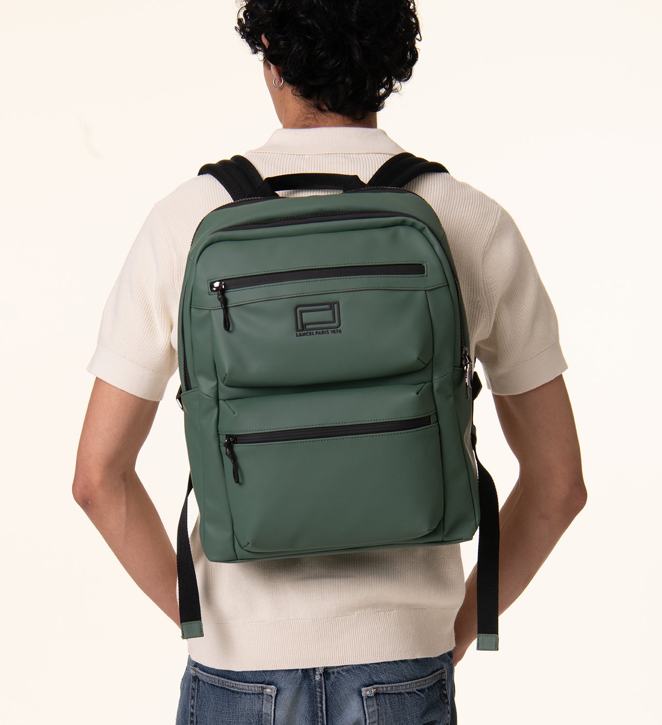 Sac à dos 2 com zippé Victor - Jade Fonce
