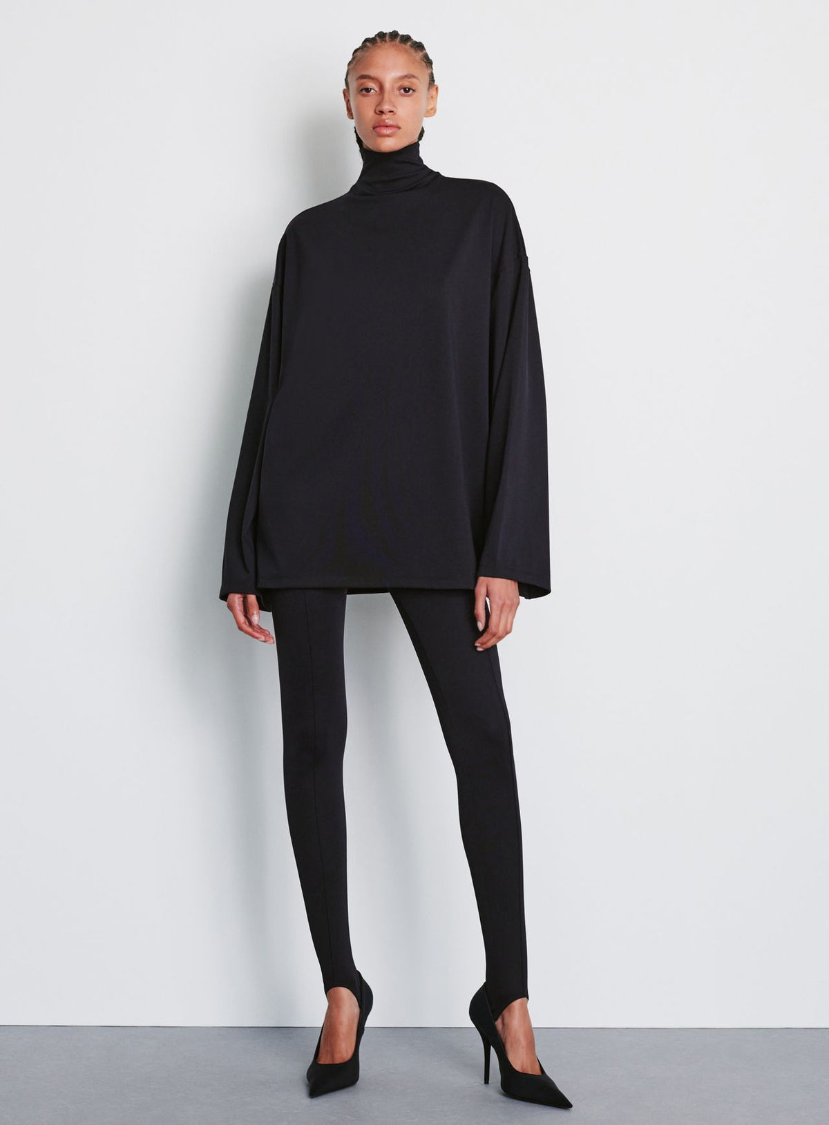 Opaque Lounge Top - Black