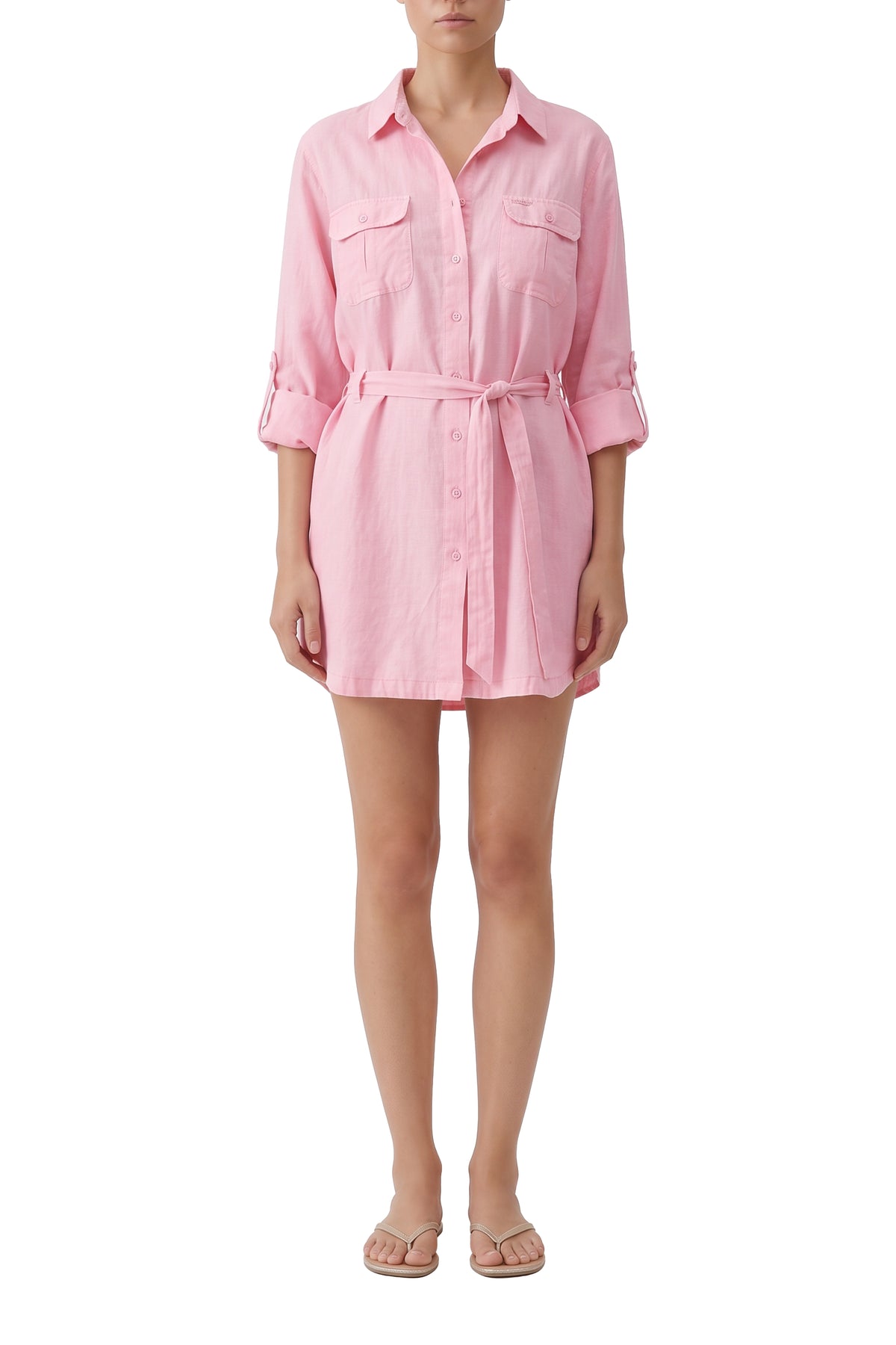 Robe chemise Lacey - Rose