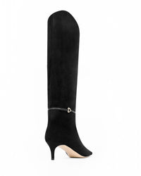 Bottes Laila 55 en cuir et daim - Black