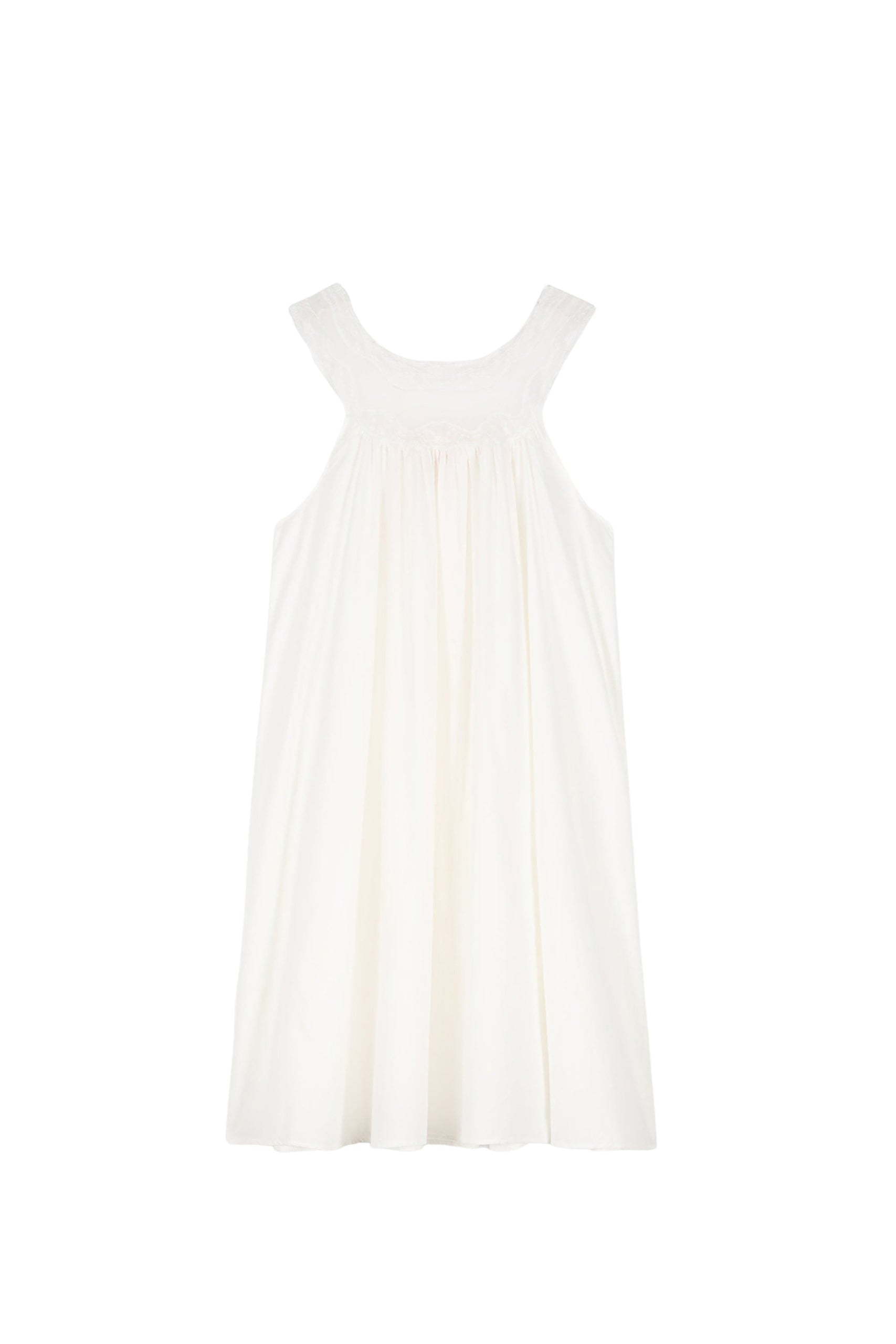 Robe Laura coupe courte - White