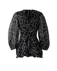 Blouse Laurette - Black & White