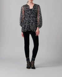 Blouse Laurette - Black & White