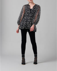 Blouse Laurette - Black & White