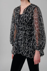 Blouse Laurette - Black & White