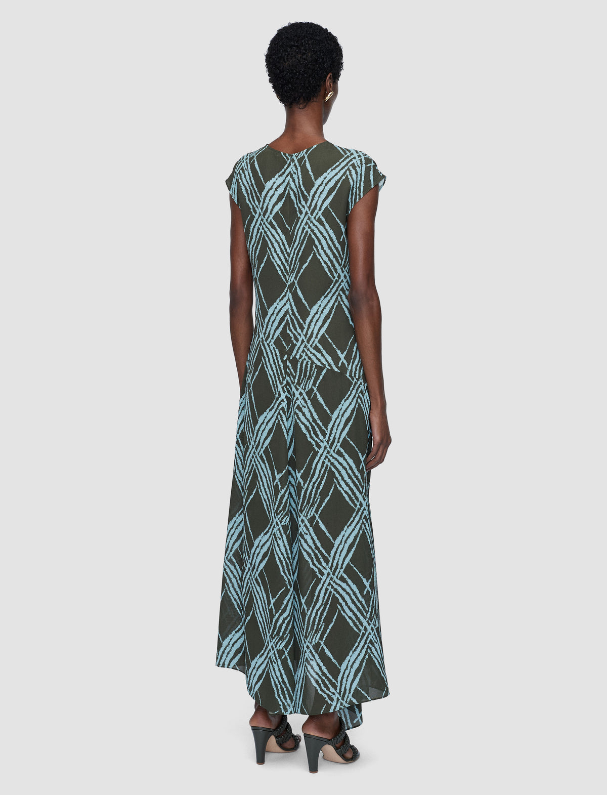 Palm Leaf & Chambray Robe - Palm Leaf & Chambray