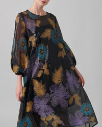 Robe Lauriane longue - Safran