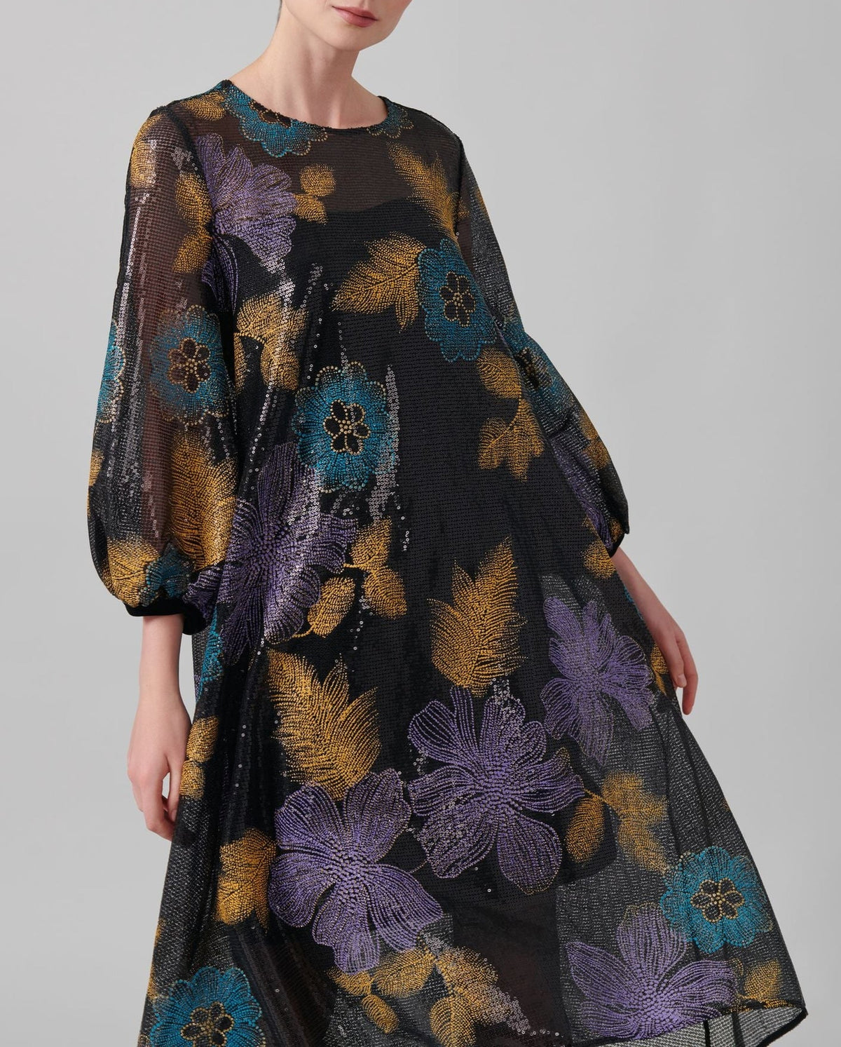 Robe Lauriane longue - Safran