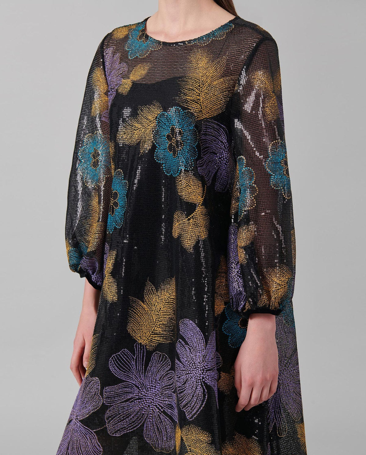 Robe Lauriane longue - Safran