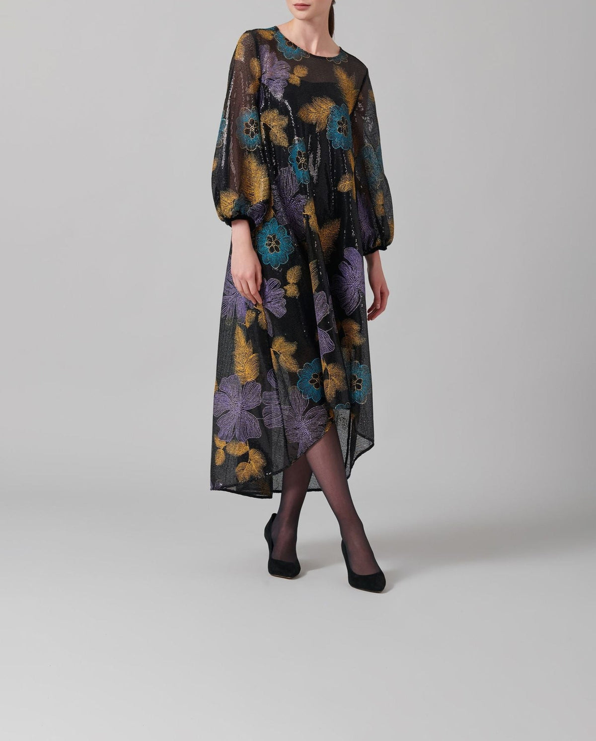 Robe Lauriane longue - Safran