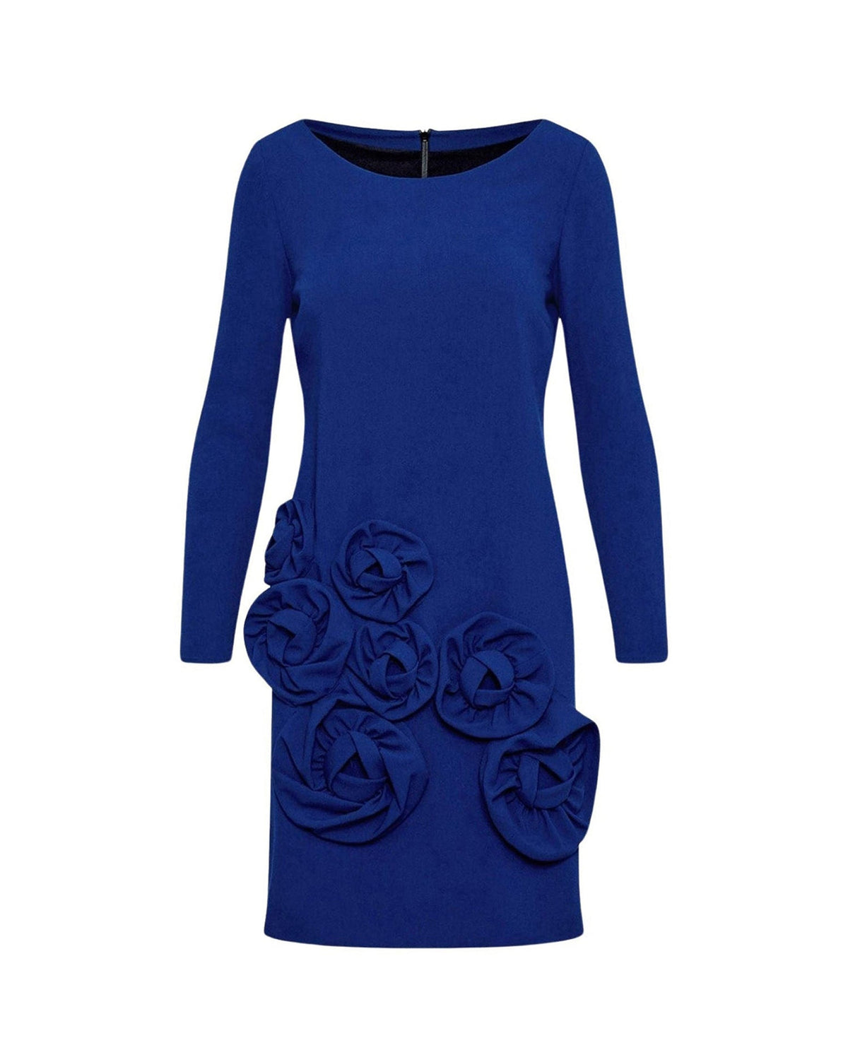 Robe Lavonna avec fleurs tricotées - Ultrablue