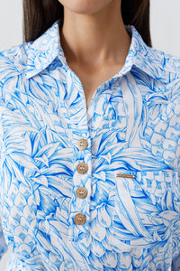 Robe chemise Layla imprimé - Pineapples