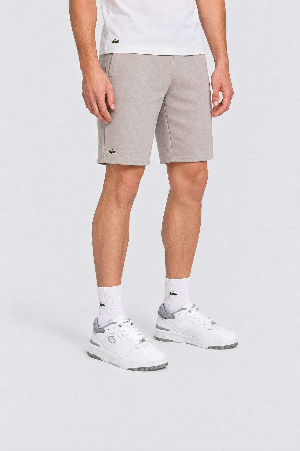 Smu leather trainers - White & Grey