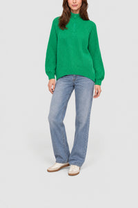 Pull à col zippé en laine - Fluorine