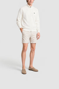 Pull zippé Golf en maille - Farine